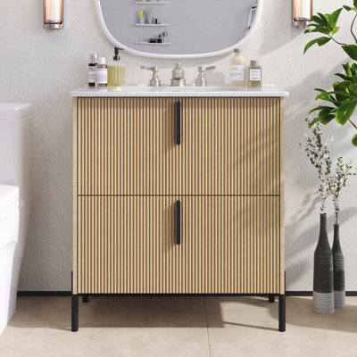 Meuble-lavabo 30 po avec lavabo en céramique