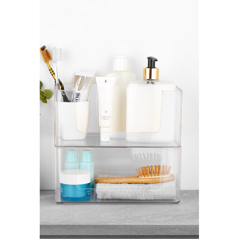 Organisateur de maquillage en plastique Westling, Blanc