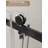 56-60" W x 76" H Frameless Shower Door with Flat Bar Stabilizer, 1/4" 6mm Tempered Glass, Matte Black-121836672