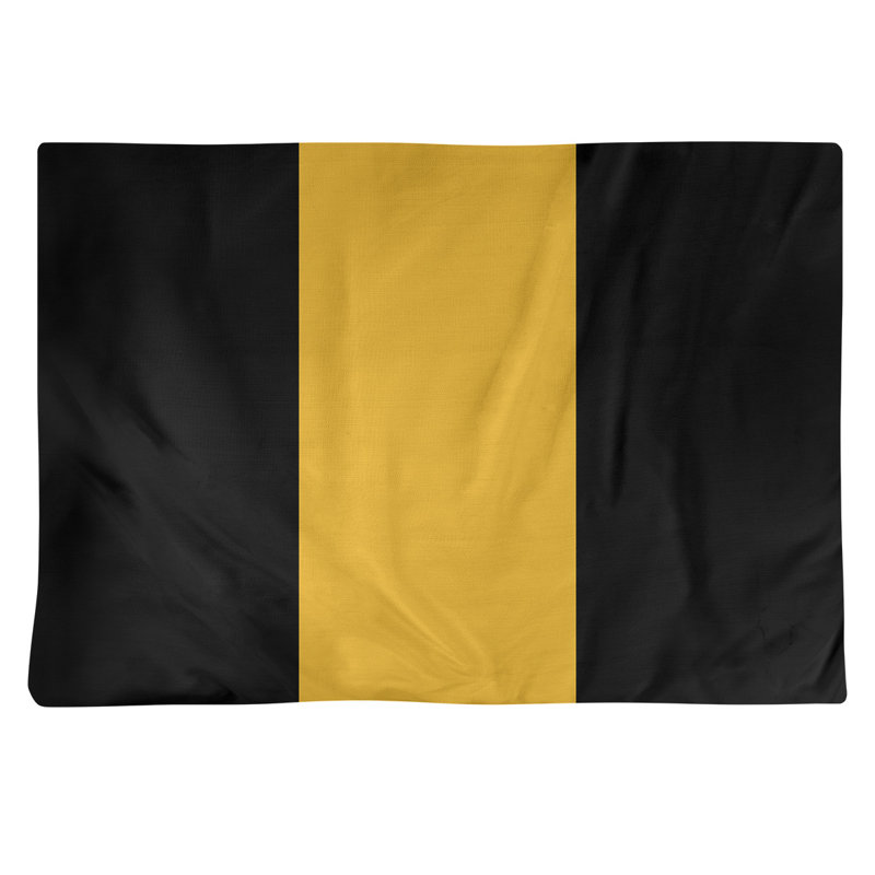 Récapitulatif de 18 po Missouri, Noir / milieu doré, Sergé de coton