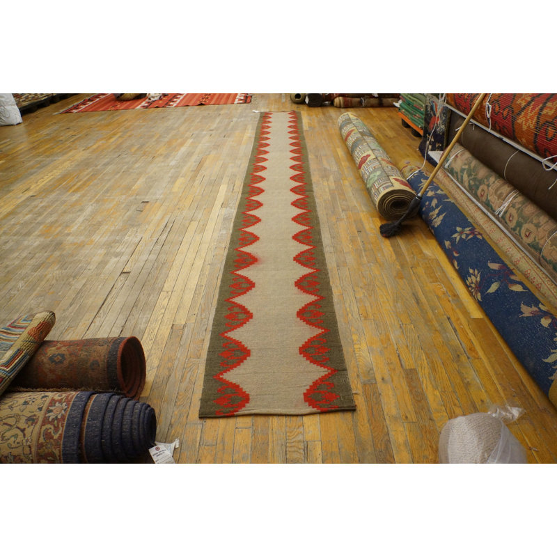 Tapis de couloir antique tissé à plat Bessarabian