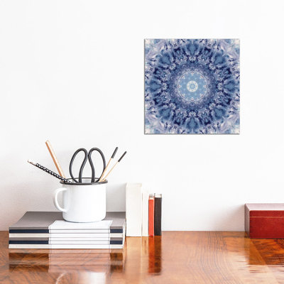 Indigo Gem Kaleidoscope III by Nan - Wrapped Canvas Print