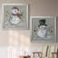 Lin bonhomme de neige I - ensemble de 2 reproductions d'art encadrées-372791447-372791444-372791441