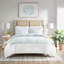 Ensemble de housse de couette mini blanc double / grand