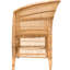Chaise en rotin naturel tissé à la main 100% en bois massif, sièges d'appoint de style bohème campagnard - artisanat africain authentique-685242582