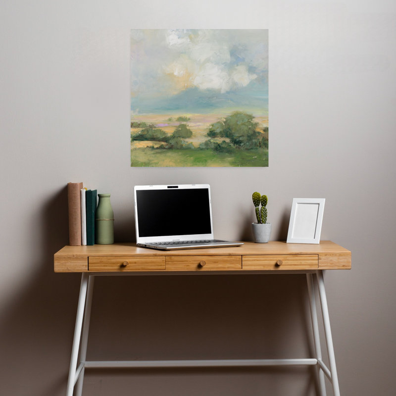 Art contemporain, paysage contemporain abstrait, art naturel, H 18 po x l 18 po