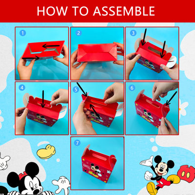 Mickey Mouse Birthday Decorations, 50pcs Mickey Party Favors Gifts Set