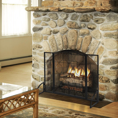 Hassinger 1 Iron Fireplace Screens