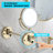 Soudan Wall Mount Rotation Mirror With Adjustive Swing Arm LED Light,3X Magnification Feature-68502754