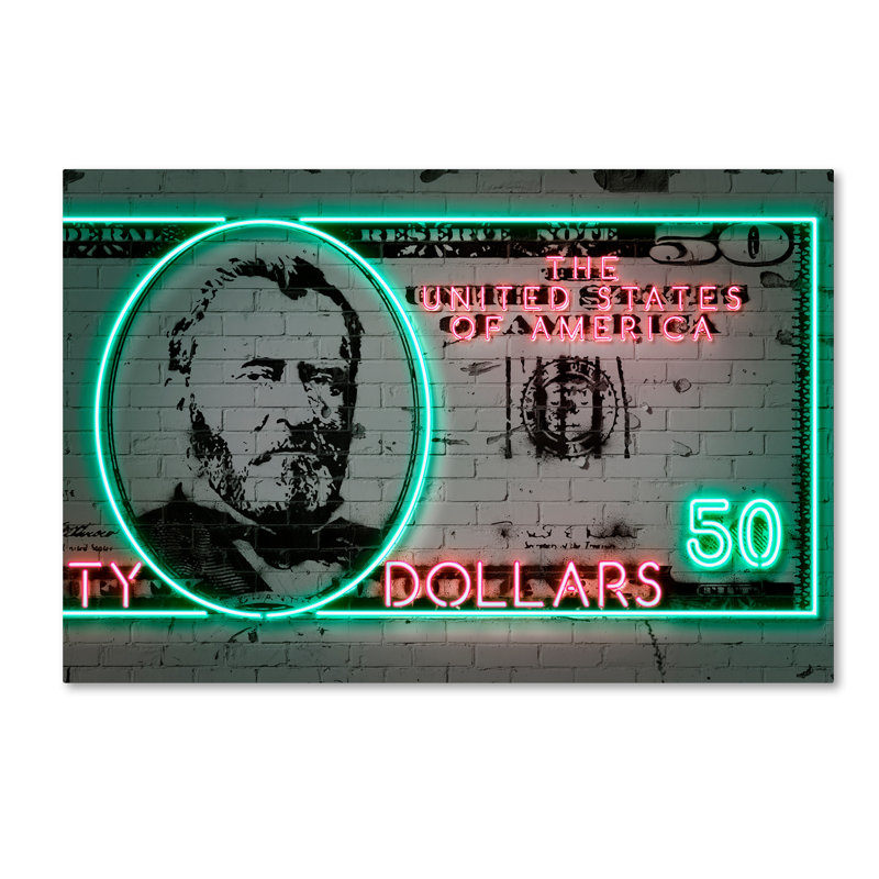Magar «50 Dollars», impression sur toile tendue, H 12 po x l 19 po