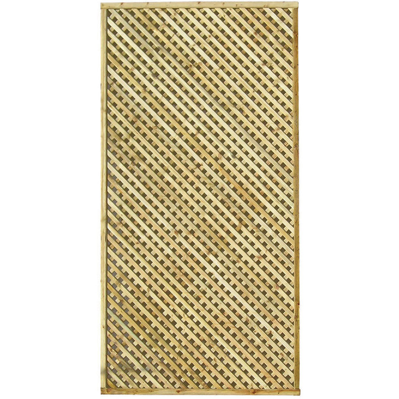 Brylynn 183cm W Wood Lattice Panel Trellis, 90cm H x 183cm W x 30cm D