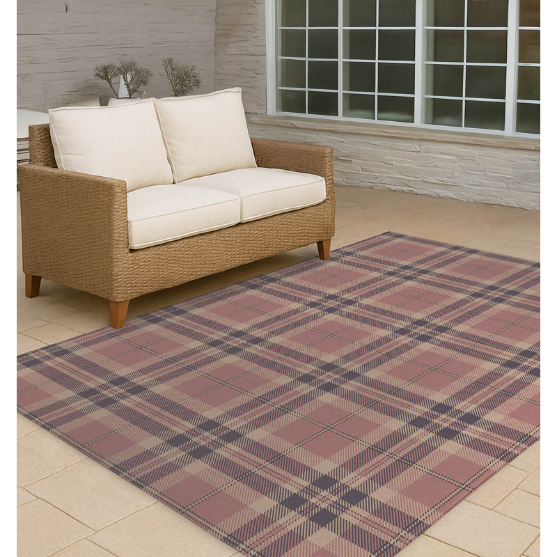 Tapis d'extérieur antidérapant Vinny, Rectangle 5 pi x 7 pi