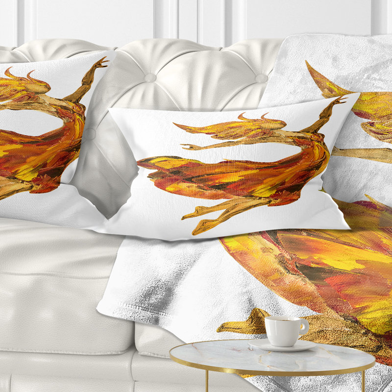 Coussin Fire Ballerina - imprimé sensuel, 12 po x 20 po, Rectangle