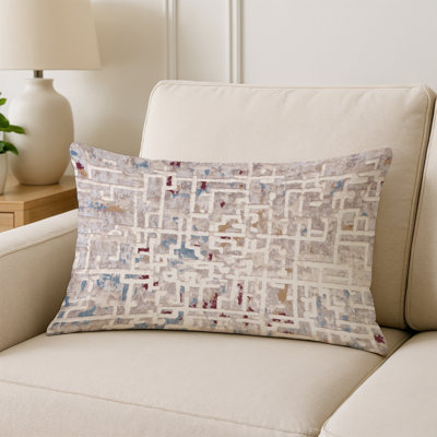 Coussin décoratif intérieur / extérieur bleu Modern Modern
