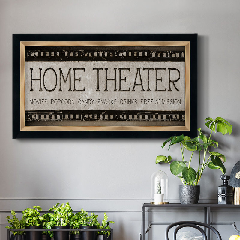 Cinéma maison - reproduction d'art sur toile, H 25 po x l 45 po x P 1 po