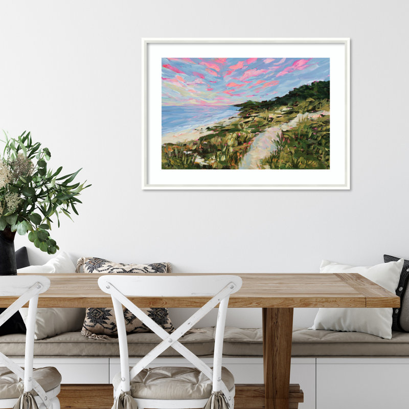 Traverse City par Havana - Reproduction sur cadre, H 24 po x l 33 po x P 2 po, Cadre blanc