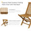 Chaise d'appoint de patio Heeck