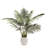 120cm Faux Palm with Grass in Ceramic Pot