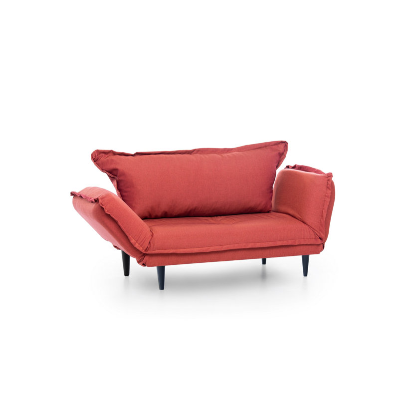 Frankie 78.74" Flared Arm Sleeper, Orange