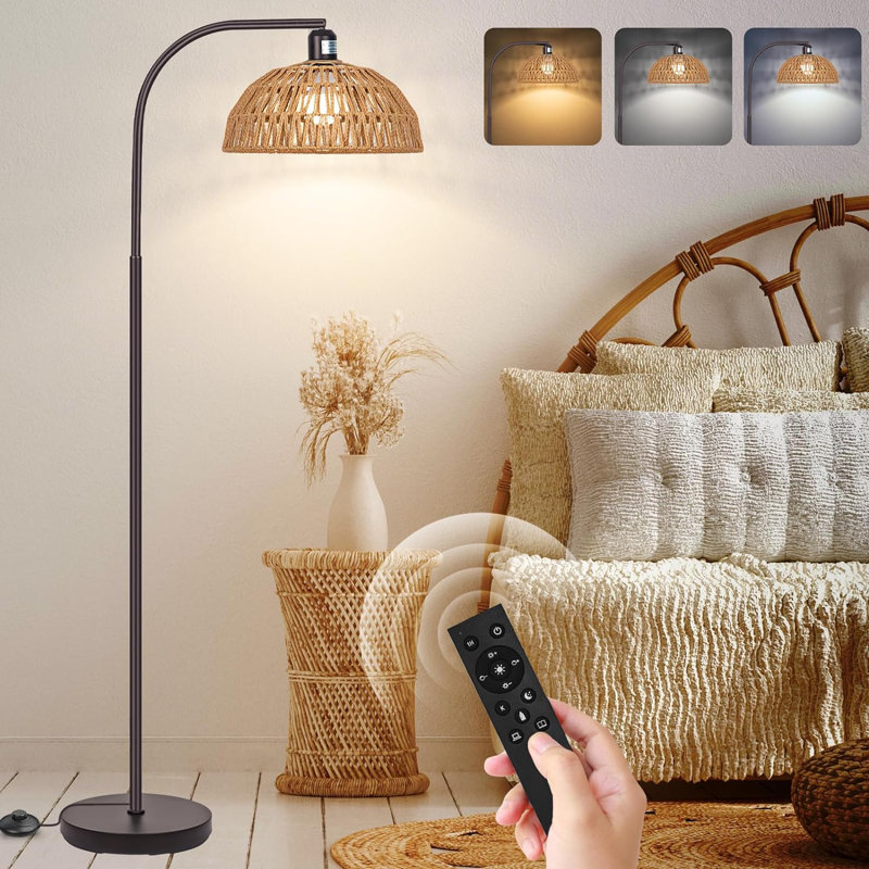 Lampe sur pied arquée 64 po Alycen