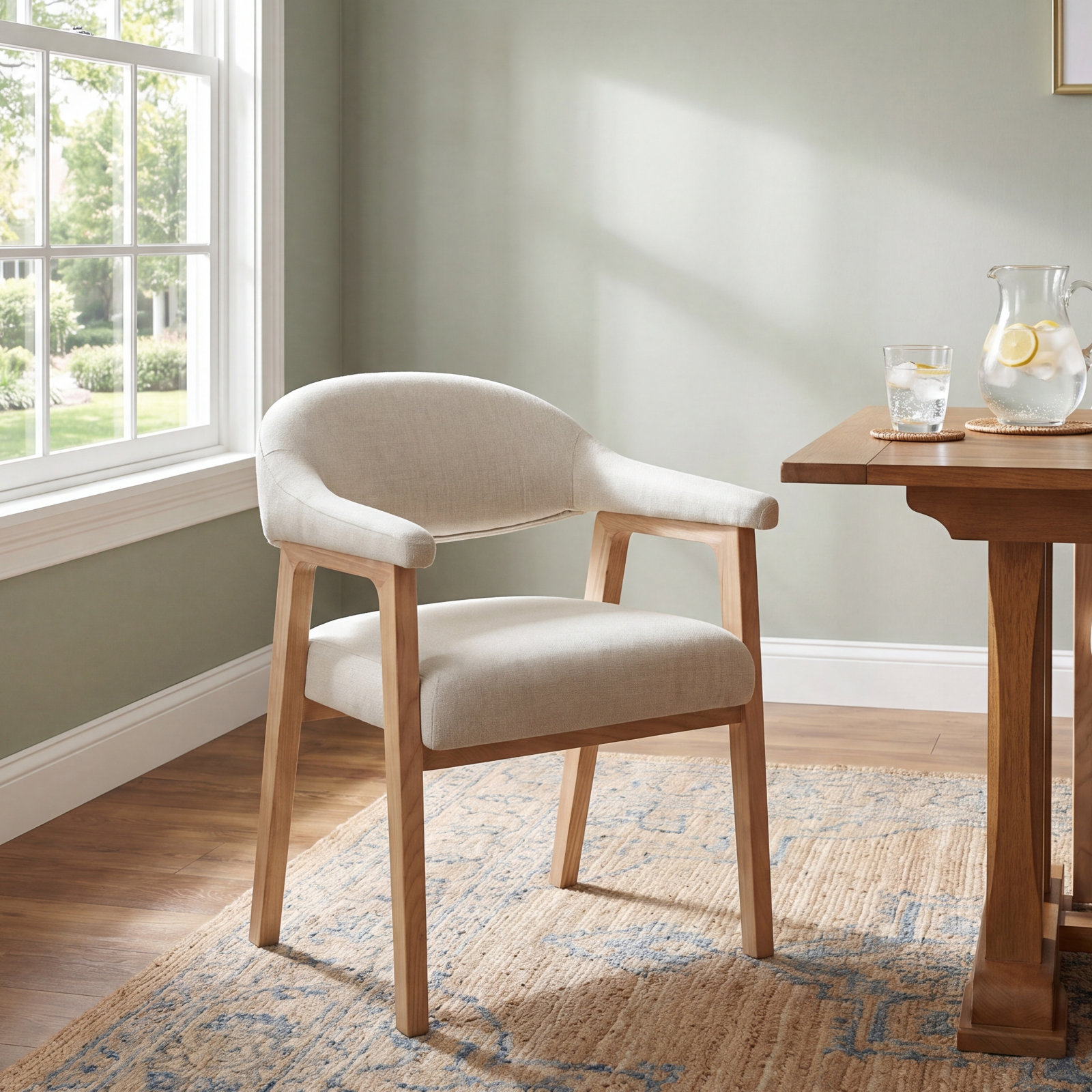 Efren Armchair, Prestige Ivory Basketweave