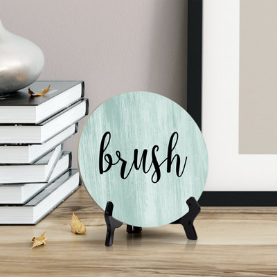 Enseigne de table Brush avec chevalet