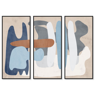 Sardinia Triptych - 3 Piece Graphic Art Set