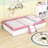 Wood Upholstered Daybed with Fence-974240317