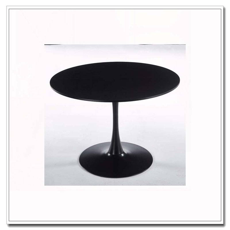 42.1" Black Color Dining Table, Black