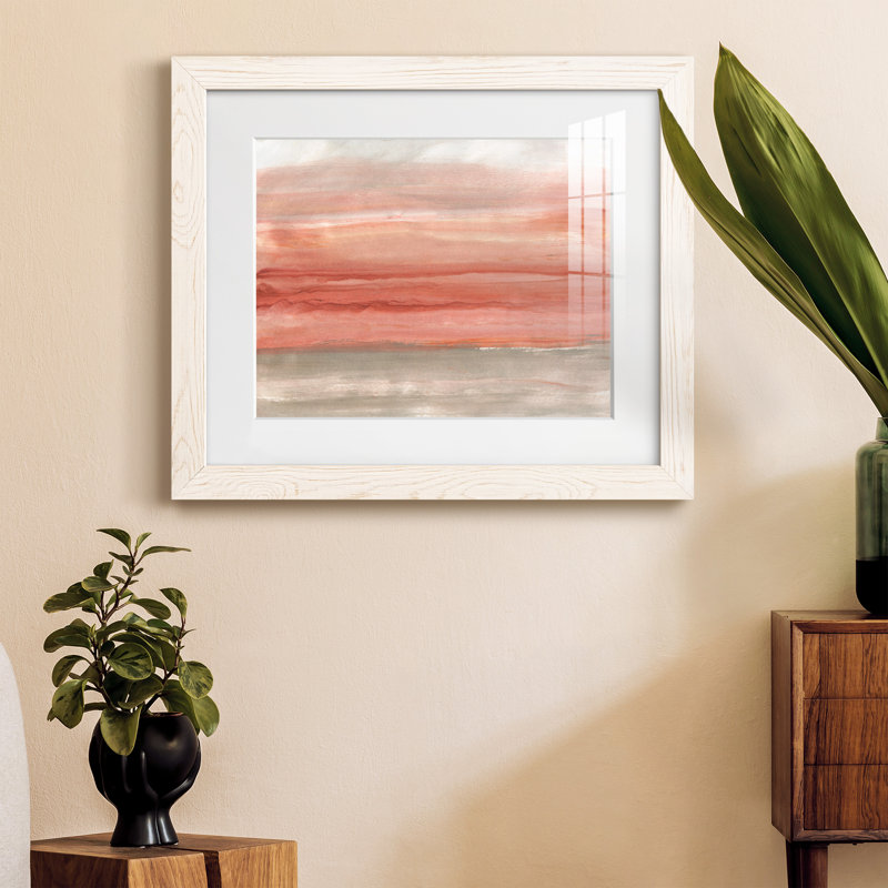 Ciel Oasis - peinture encadrée, H 20 po x l 17 po x P 1,5 po, Cadre blanc