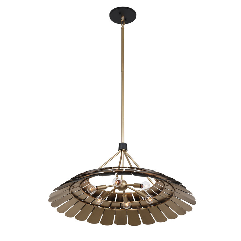 Turaco 6-Light Pendant in Midnight by Breegan Jane