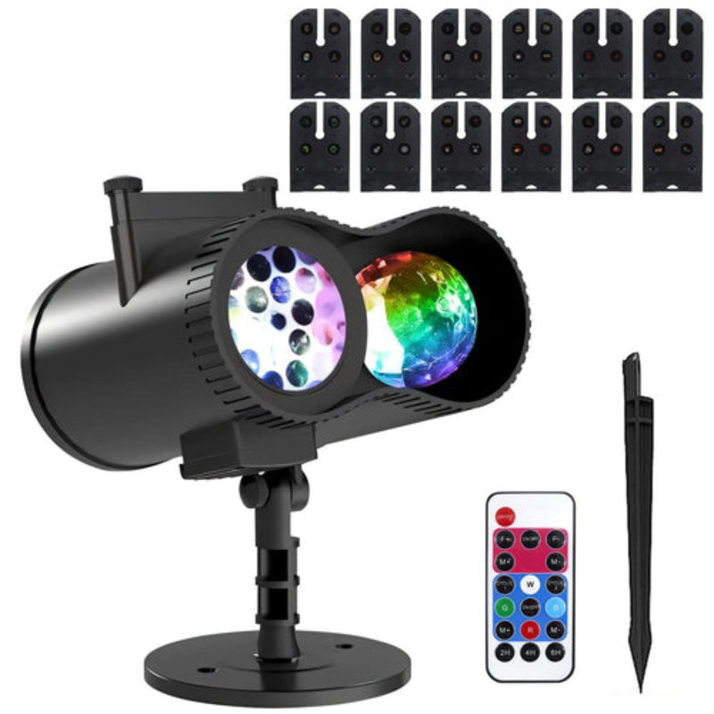 12-Pattern Ocean Wave Projector Night Light