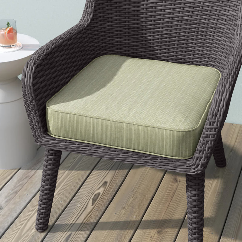 Sunbrella Outdoor 5'' Seat Cushion, 5" H x 22.5" W x 22.5" D, Dupione Sand Sunbrella®