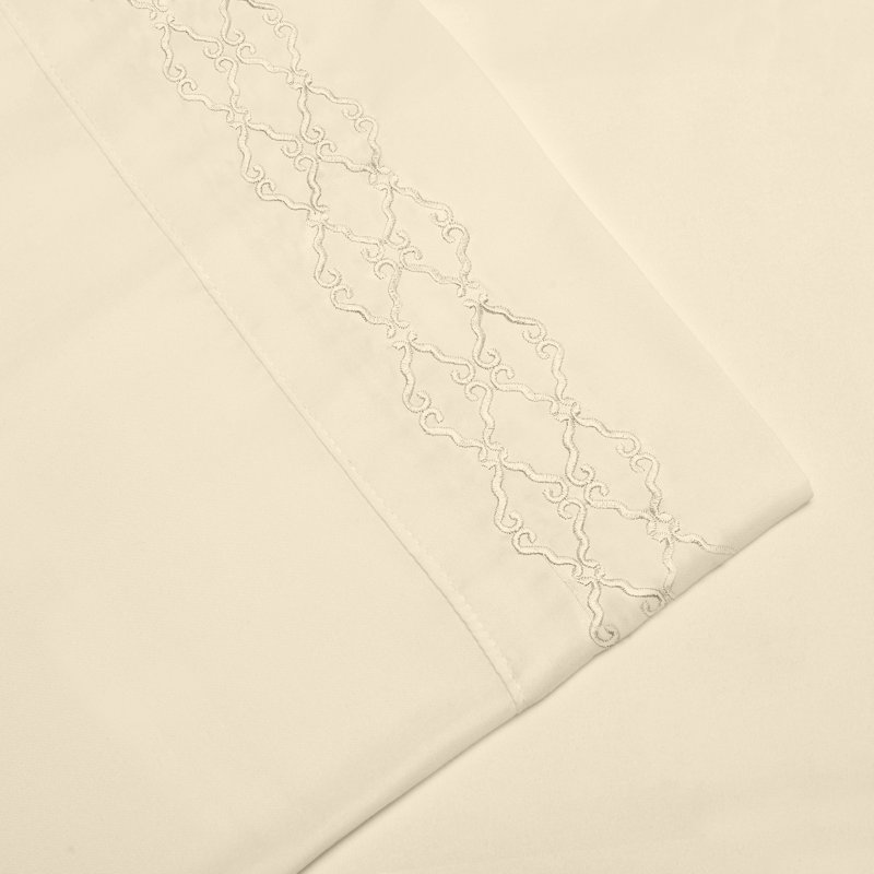 Ensemble de draps , Ivoire, Très grand californien
