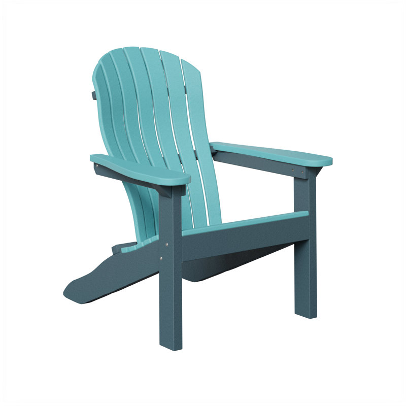 Chaise berçante Berlin, Bleu Aruba avec ardoise