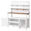 Table de rempotage en bois avec 2 tablettes, 2 armoires et 3 crochets latéraux-662261528