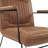 Marrone Faux Leather Armchair-681130645
