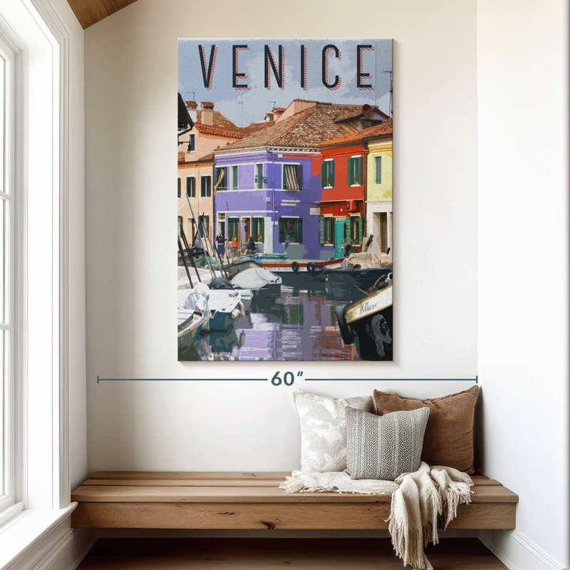 Aime Visitez Venise, H 51 po x l 34 po