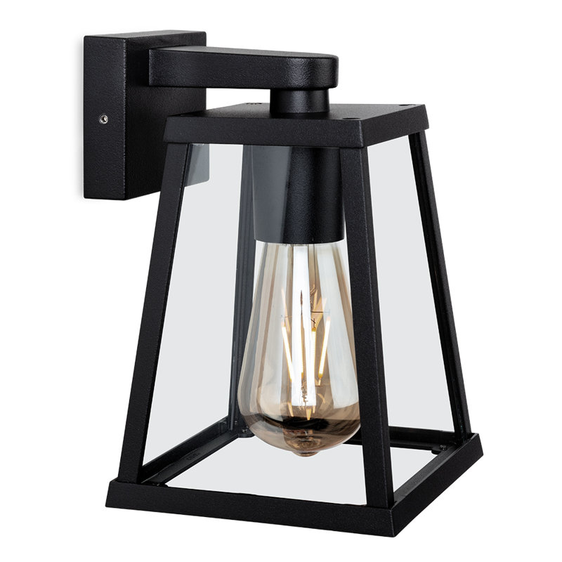 Black 210cm H Outdoor Armed Sconce