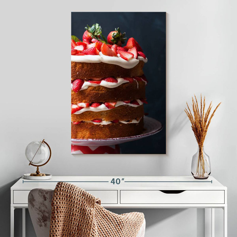 Yarlin Strawberry Layered Cake, 30" H x 20" W