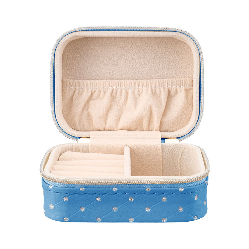 Jewellery Box + Dividers, Blue