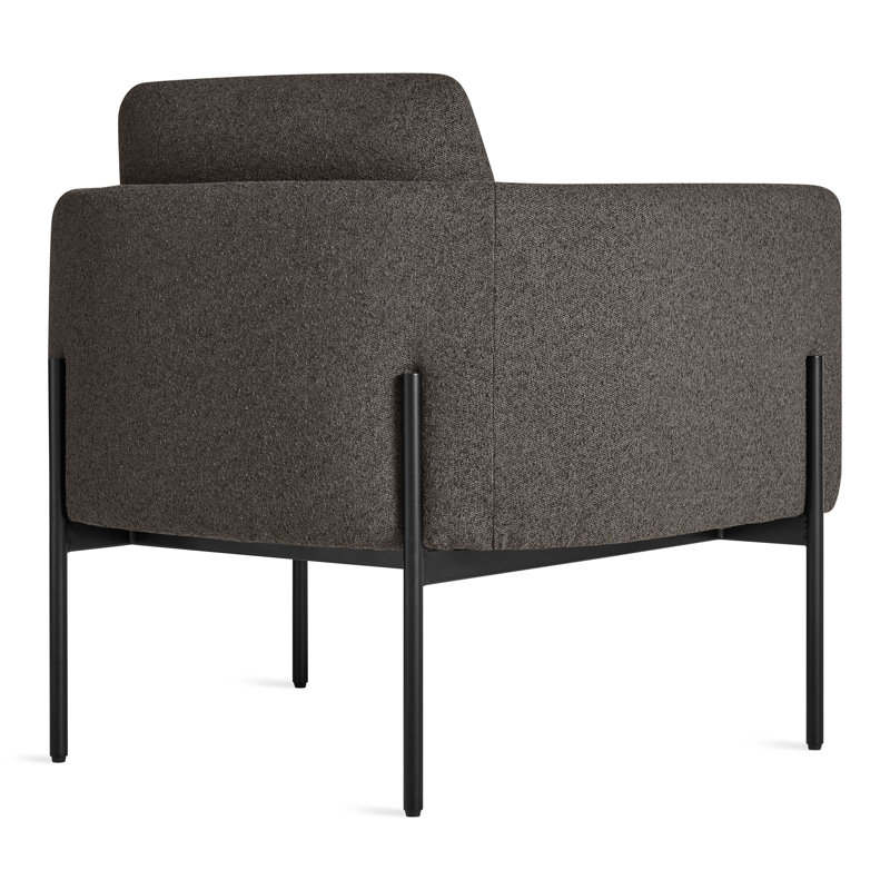 Getup Upholstered Chair, Kelso Charcoal Polyester