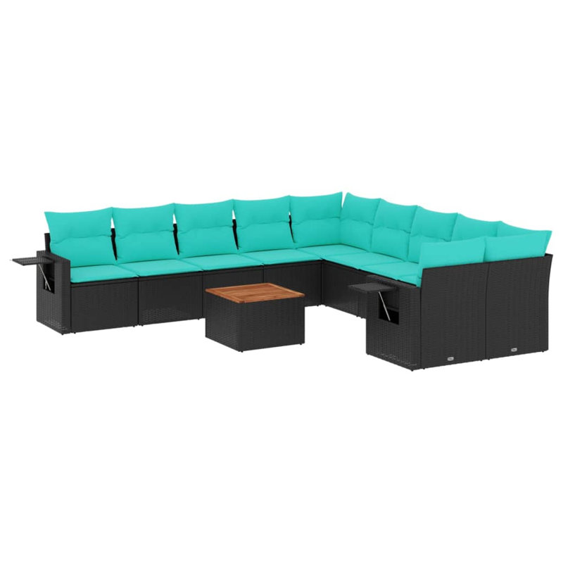Ensemble de canapés de patio 11 pièces avec coussins 11 pièces Modern