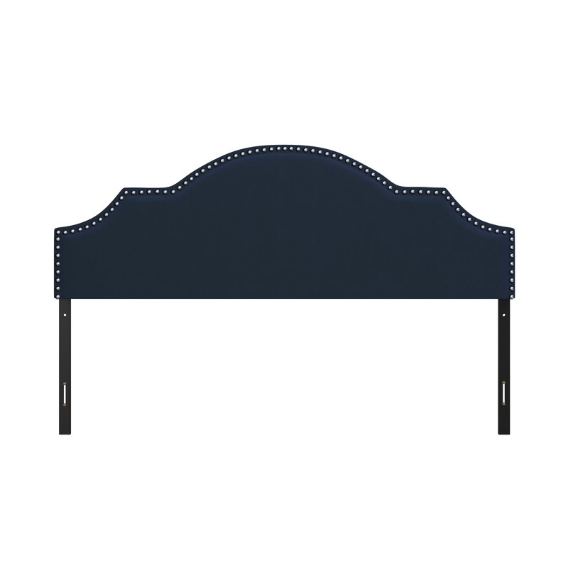 Tête de lit tapissier réglable Bolser, Bleu, Très grand