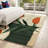 Abstract Geometric Leaf Area Rug, Modern Minimalist Design, Non Slip Washable, Indoor Decor for Living Room Bedroom Playroom Entryway Office Apartment Stylish Home Accent-129037082
