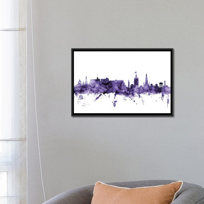 « édimbourg, écosse horizon » par michael tompsett, reproduction d’impression sur toile tendue