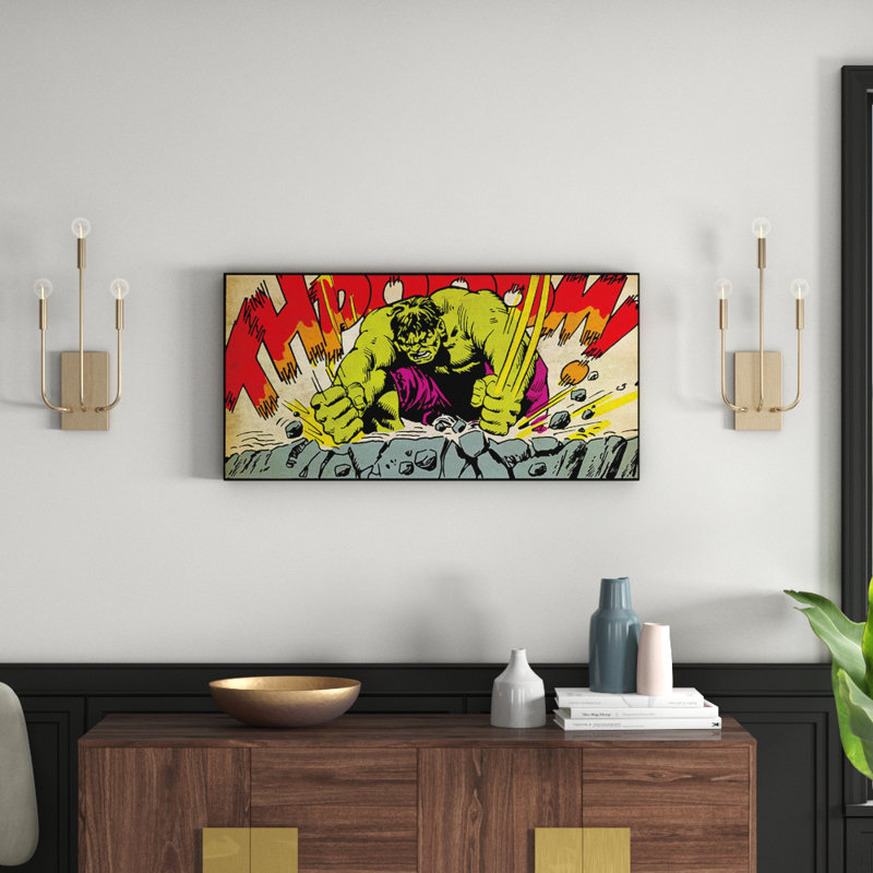 Hulk Thpooom Graphic Art Print on Canvas