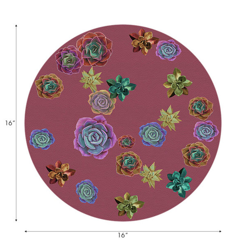 Napperon Succulents, Muave