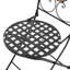 Ensemble de conversation d'extérieur avec incrustation de carreaux de céramique
