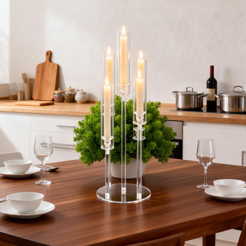 Candelabra with Candle Included, Set of 4